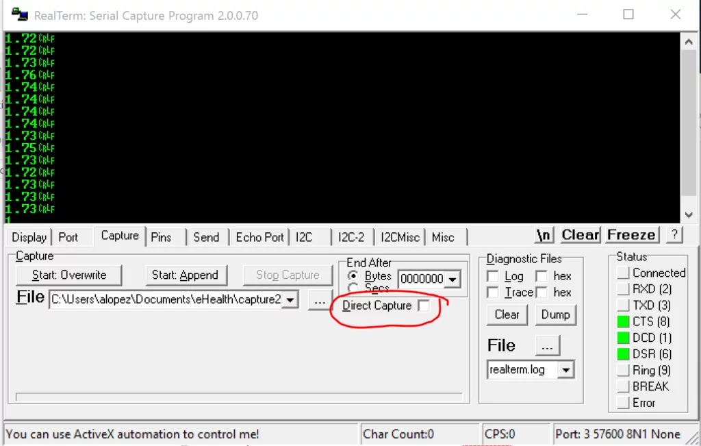 How to Plot signals from Arduino via Serial Port with RealTerm: Tutorial